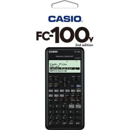 Casio Calculadora Científica FC-100V Programable 4 Líneas LCD 10+2 Dígitos 15 Dígitos Gris a Pilas