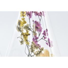 DKD Home Decor Decoracion Urban Multicolor Cristal Flor Seca 10 x 18 x 10 cm (6 Unidades)