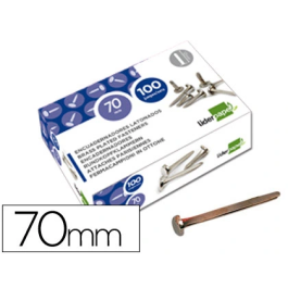 Liderpapel Encuadernadores Niquelados N.12 70 mm Caja de 100 Unidades Precio: 15.49999957. SKU: B1BXPGND3Z