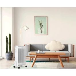 Oceanic OCEABH2000W2 Radiador de Aceite Eléctrico 2000W para Baño, 3 Potencias, 9 Elementos, Móvil, Blanco Oceanic OCEABH2000W2 Radiador de Aceite Eléctrico 2000W para Baño, 3 Potencias, 9 Elementos, Móvil, Blanco