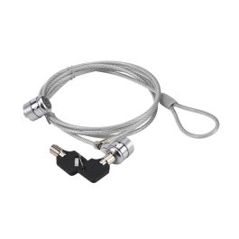 Conceptronic Cable de Seguridad para Portátiles 1.5M Doble Cabezal