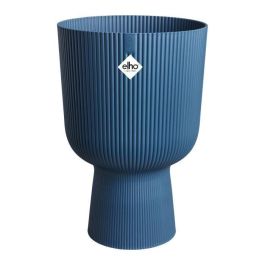Elho ELH2904503029400 Maceta Vibes Fold Coupe Azul, 30x29.5x45 cm, Uso Interior, 100% Reciclada