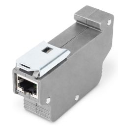 Digitus DN-95421 Protector de Sobretensión PoE RJ45 Montaje en Riel DIN Gris IP40 Zinc 115g