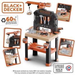 Smoby SMO3032163607410 - Black+Decker Bricolo Builder - Taller de Bricolaje para Niños +3 Años