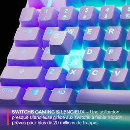 Steelseries STE5707119066150 Teclado Gaming con Cable Apex 3 TKL Azerty Lavanda