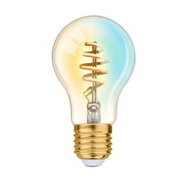 Alpina Bombilla Inteligente LED A60 E27 4.9W 360lm 1800-6500K Wi-Fi Regulable Filamento Trenzado Vintage compatible Alexa Google Home Precio: 16.89000038. SKU: S7920013