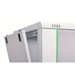 Digitus Carcasa de pared Dynamic Basic 9U 600x600mm gris con cerradura, 60kg, acero galvanizado, para rack 19"