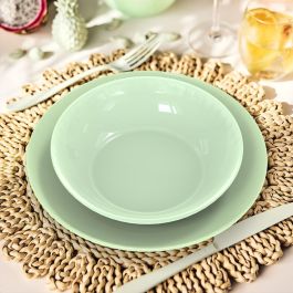 Plato Llano Opal Apy Paradise Verde Luminarc 25 cm