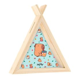 LOVELY STORY Hucha Tipi Capibara Bubble Tea de Madera 18,5x5x16,5cm Precio: 14.49999991. SKU: B18YDTE2N7