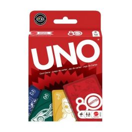 UNO JGK30 - Juego de cartas 80.º aniversario Mattel - Rojo Rubí - Para toda la familia