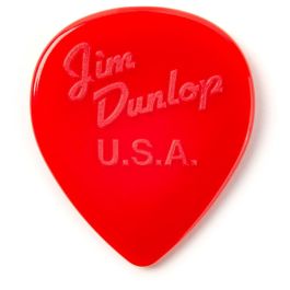 Dunlop Pack 24 Púas Signature Peter Frampton Vintage Jazz Teardrop - Diseño Clásico, Puntas Biseladas, Rojo