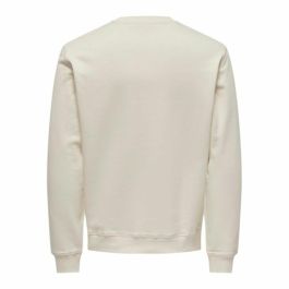 Sudadera sin Capucha Hombre Only & Sons Onsdan Unshed Reg Crew Neck Blanco