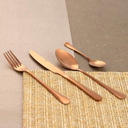 Quid Set 24 Cubiertos Celebrart Acero Inoxidable Cobre Brillo 26 cm-2 mm