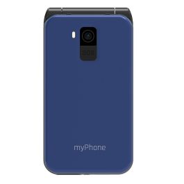 myPhone FLIP LTE, Teléfono Plegable 4G VoLTE, Pantalla 2.8", Dual SIM, Botón SOS, Batería 1000 mAh con Carga USB-C, Color Negro