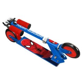 Stamp Patinete Plegable Spiderman, Plegado Seguro, Rodamientos ABEC 5, Freno Trasero, Altura Ajustable, para Niños +4 Años Stamp Patinete Plegable Spiderman, Plegado Seguro, Rodamientos ABEC 5, Freno Trasero, Altura Ajustable, para Niños +4 Años