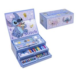 Cerdá Set de Papelería Coloreable Maletín Stitch Azul Claro