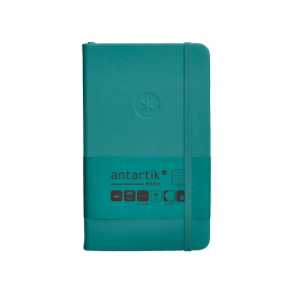 Antartik Cuaderno A6 Tapa Dura Hojas Rayadas Verde Aguamarina 100 Hojas 80gr FSC