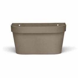 Garden ID 05012107 Maceta de Pared Star Taupe 36x16 cm con Reserva de Agua y Sistema de Rebosadero, Reciclada y 100% Reciclable