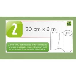 Laica VT3508 Rollos para Envasar al Vacío 20x600 cm Pack de 2 Unidades