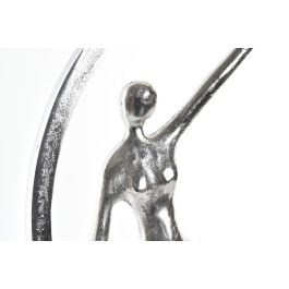 DKD Home Decor Figura Decorativa Moderna de Aluminio Plateado con Detalles de Pareja 11 x 36 x 34 cm DKD Home Decor Figura Decorativa Moderna de Aluminio Plateado con Detalles de Pareja 11 x 36 x 34 cm