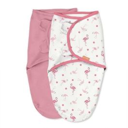 SUMMER Original Arrullo, manta, saco de dormir, 0-3 meses, seguridad y calidez para bebé, fiesta de flamenco rosa, juego de 2 Precio: 32.49999984. SKU: B18QED9KPF