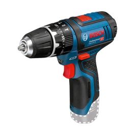 Bosch GSB 12V-15 Professional Taladro Percutor Atornillador a Batería 12V, Motor Sin Escobillas, 2 Baterías 2Ah, 1300 RPM, Par 30 Nm, Incluye 25 Brocas y Maletín