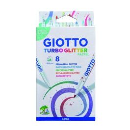 Rotulador Fibra Giotto Turbo Glitter Pastel Caja De 8 Precio: 5.79000004. SKU: B1JWMR24EV