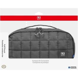HORI 4961818039957 Bolsa protectora y de transporte acolchada para Nintendo Switch 2 - Almacenamiento de accesorios y juegos - Negro