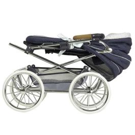 Decuevas Coche Reborn Plegable con Sombrilla Vintage para Muñecas. Ideal para el Juego de Simulación de Niñas desde 3 años. 40x90x90 cm.