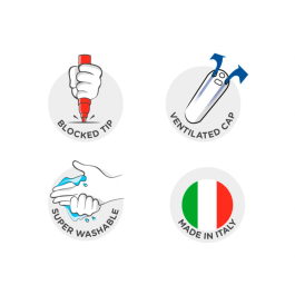 Carioca Rotulador Joy Caja de 12 Unidades Colores Surtidos Punta Fina Lavable Sin Gluten