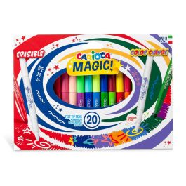 Rotulador Carioca Magic Borrable Caja De 20 Unidades Colores Surtidos