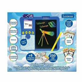 Lexibook AAAMF78148 - Libro Interactivo Bilingüe con 200 Tarjetas Educativas y Tableta de Dibujo - Aprendizaje Divertido