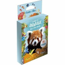 Panini PAN8051708017885 Pegatinas Colección Animales 2025 - Blíster con 13 Sobres + 2 Gratis (75 Pegatinas)