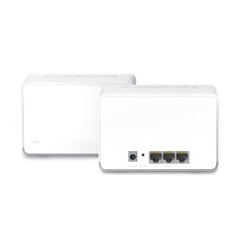 Mercusys HALO H70X (2-PACK) sistema Wi-Fi Mesh (Wi-Fi en malla) Doble banda (2,4 GHz / 5 GHz) Wi-Fi 6 (802.11ax) Blanco 3 Interno Mercusys HALO H70X (2-PACK) sistema Wi-Fi Mesh (Wi-Fi en malla) Doble banda (2,4 GHz / 5 GHz) Wi-Fi 6 (802.11ax) Blanco 3 Interno