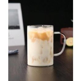 La Mediterranea Set-2 Tazas Boro Líneas 470 ml (d: 8 cm h: 11 cm)