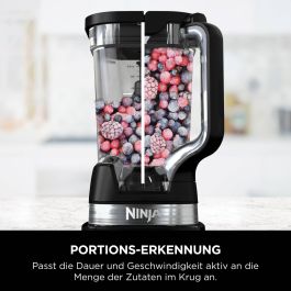 Ninja TB201EU Batidora de Vaso Detect Power Pro 1200W con Tecnología BlendSense y Jarra de 2.1L para Zumos y Purés