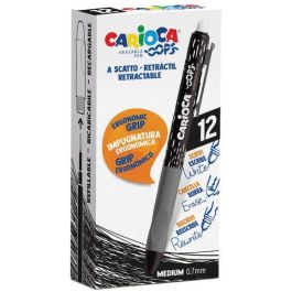 Carioca Bolígrafo Tinta Borrable Oops Retráctil 0.7 mm Negro Caja 12 Ud Precio: 15.59000058. SKU: S8403470