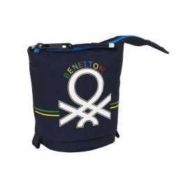 Estuche Cubilete Benetton Sixties Azul marino (8 x 19 x 6 cm) Estuche Cubilete Benetton Sixties Azul marino (8 x 19 x 6 cm)