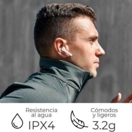 ZTE Buds 2 Auriculares Inalámbricos Bluetooth 5.3 con Estuche de Carga, 25h Autonomía, IPX4, Blancos