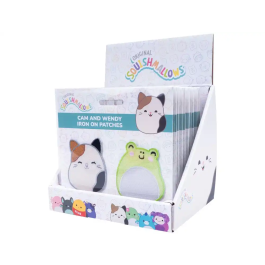 Wondee Parches para Planchar Squishmallows Cam el Gato y Wendy la Rana Set Otros Artículos Regalo 100x1x110 mm