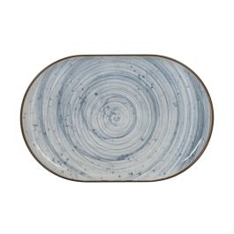 Fuente Ovalada Swirl Nordic Brillo 30x20x2.5 cm - Inde (12 Unidades) Fuente Ovalada Swirl Nordic Brillo 30x20x2.5 cm - Inde (12 Unidades)