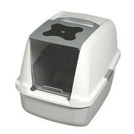 Catit Caja de Arena Cubierta para Gato, Tapa Grande Elevable, Color Gris, con Privacidad y Retención de Arena, Fácil Limpieza, 40x55x45 cm Precio: 50.49999977. SKU: B174EVAPKS