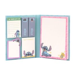 ERIK Cuaderno de Notas Adhesivas Stitch Disney A6 con Bloc de Notas y 5 Tipos de Etiquetas Adhesivas