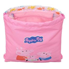Safta Saco Plano Junior Peppa Pig "Baby Pig" 26x34x1cm, ideal para niños a partir de 3 años