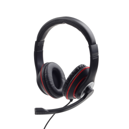 Gembird MHS-03-BKRD auricular y casco Auriculares Alámbrico Diadema Juego Negro, Rojo Precio: 10.50000006. SKU: S5616904