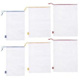 Cook Concept Juego De 6 Bolsas Reutilizables De Malla Para Conservar Y Transportar Alimentos