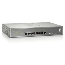 Level One GEP-0822 Switch Gigabit Ethernet 8x PoE+ 240W Montaje en Rack