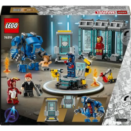 Lego Marvel 76315 Laboratorio de Iron Man: Salón de Armaduras - Juguete para Niños de 8 Años