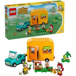 LEGO 77054 Animal Crossing Caravana de Gandulio y Tienda de Jardinería Juguete con 2 Minifiguras para Niños +7 años