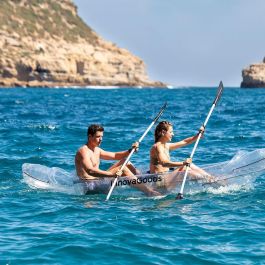 Kayak Hinchable Transparente con Accesorios Paros InnovaGoods 312 cm 2 plazas